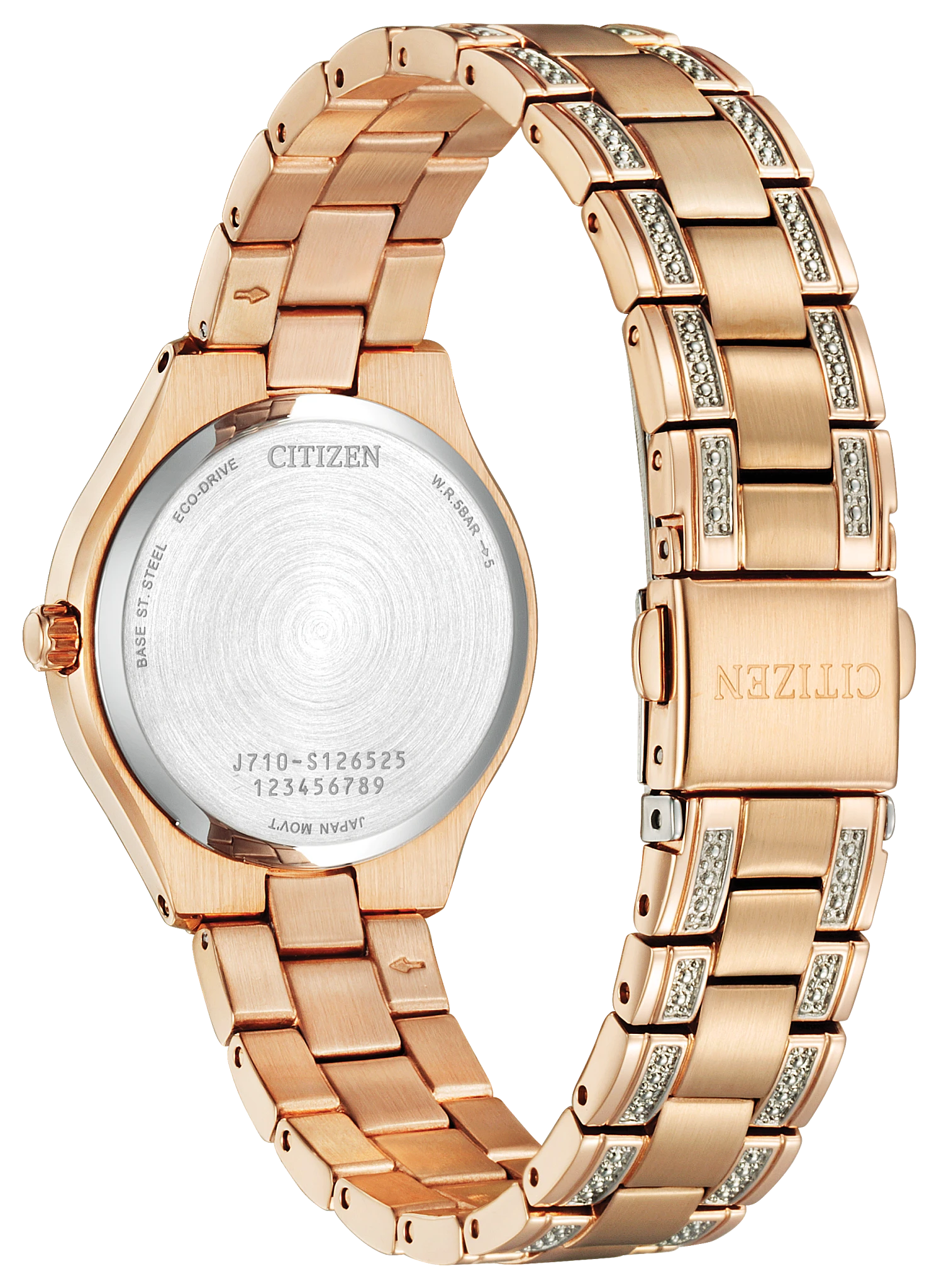 Silhouette Crystal Silver-Tone Dial Stainless Steel Bracelet